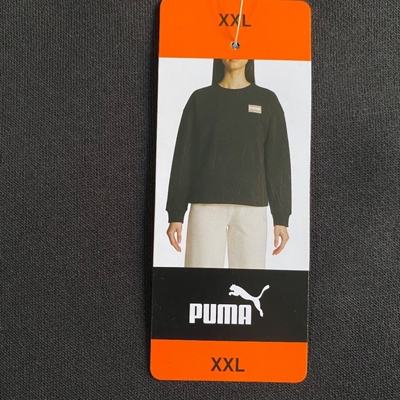 PUMA Ladies' Fleece Crewneck Long Sleeves, XXL, Black, NWT - Picture 3 of 16